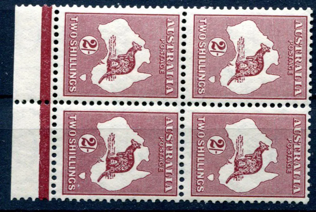 1931-47 CofA Watermark 2/- maroon, type B in lower ... Image 1++
