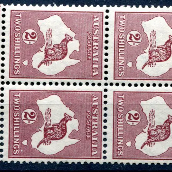 1931-47 CofA Watermark 2/- maroon, type B in lower ...