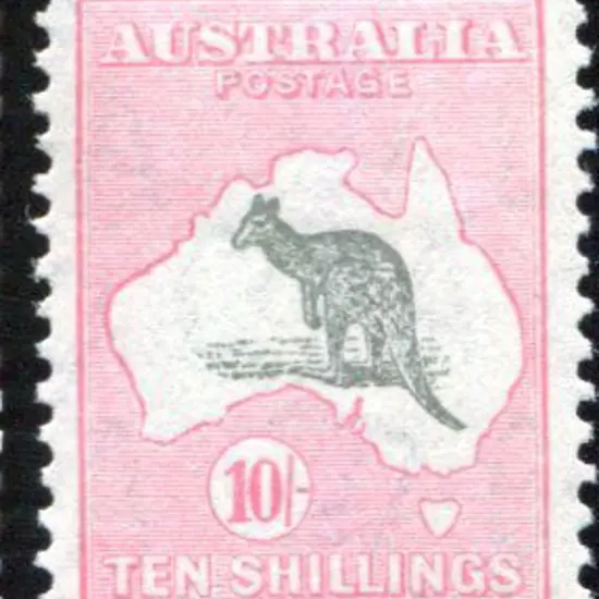 1931-47 CofA Watermark 10/- grey & pink. MVLH & ...