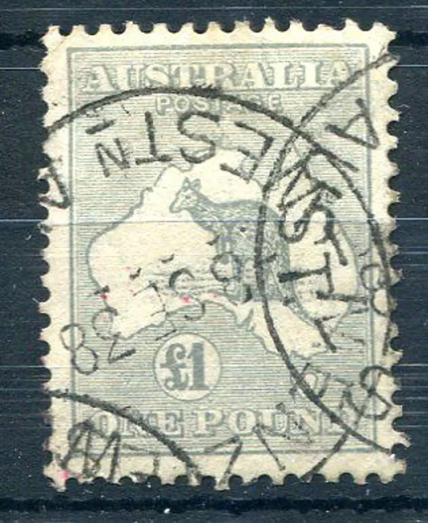 1931-47 CofA Watermark £1 grey with crisp multiple ... Image 1++