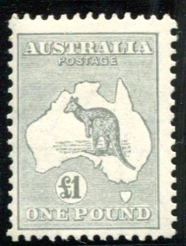 1931-47 CofA Watermark £1 grey. MVLH verging on ... Image 1++