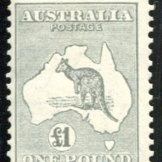 1931-47 CofA Watermark £1 grey. MVLH verging on ...