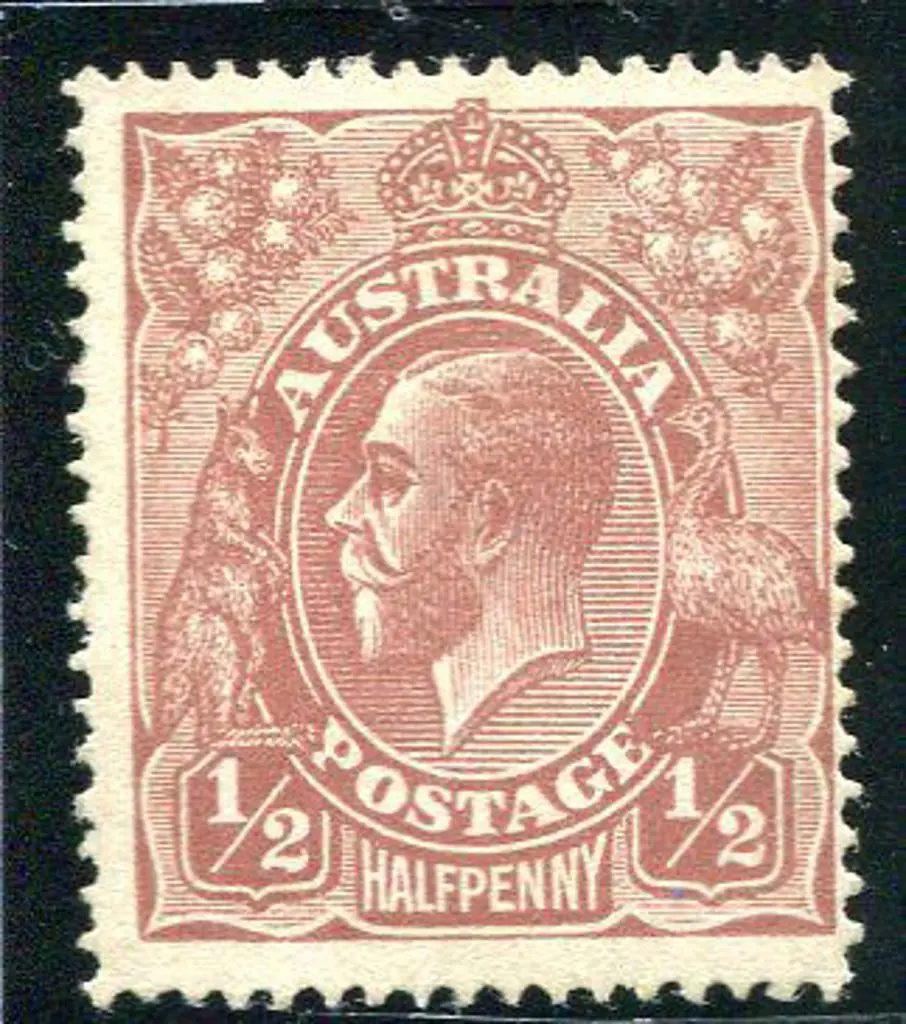 1914-20 Single Watermark 1921 ½d lilac-brown Plate ... Image 1++