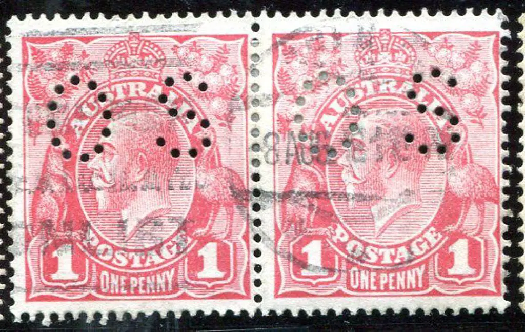1914-20 Single Watermark 1d rose carmine "dry ink" ... Image 1++