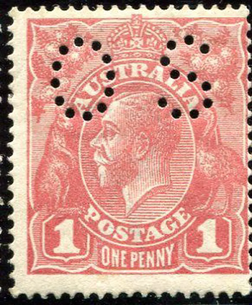 1914-20 Single Watermark 1d brownish rose G23½ ... Image 1++