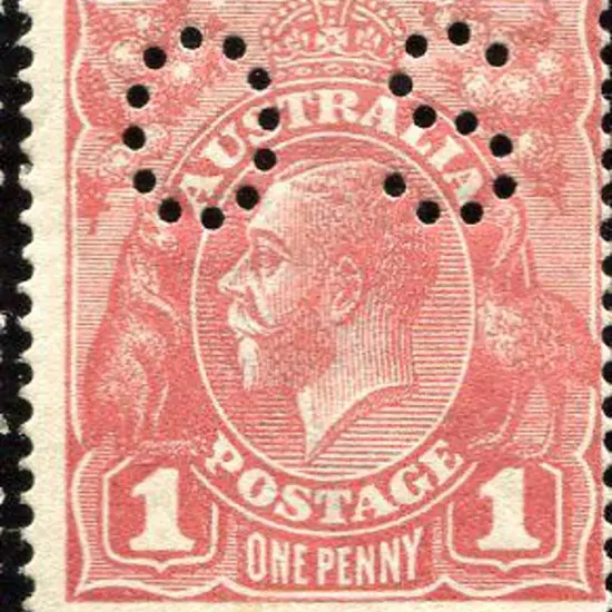 1914-20 Single Watermark 1d brownish rose G23½ ...