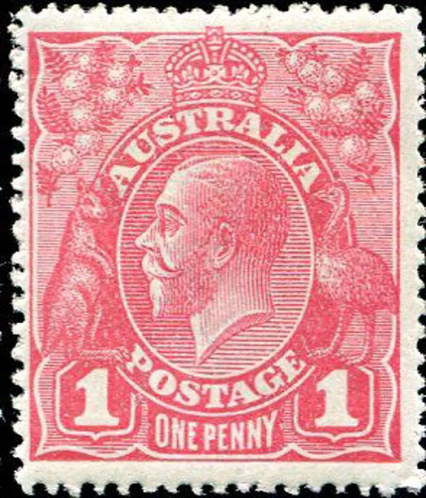1914-20 Single Watermark 1d pink G28. MLH & better ... Image 1++