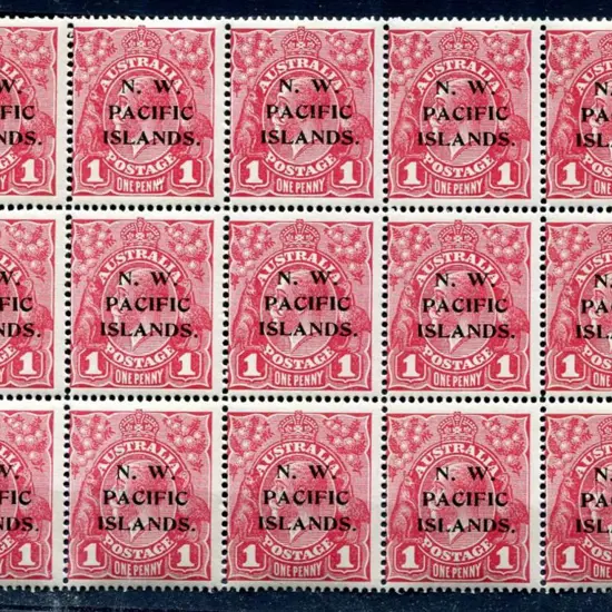 1914-20 Single Watermark 1d carmine rose G30 plate ...