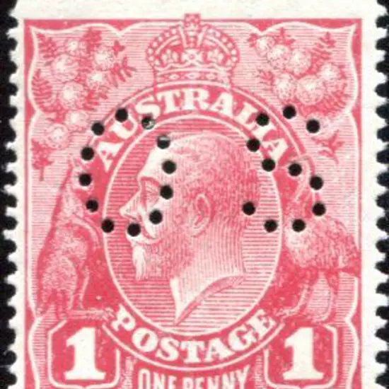 1914-20 Single Watermark 1d pale carmine dry ink ...