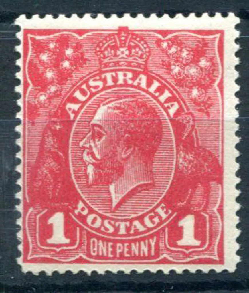 1914-20 Single Watermark 1d deep red, Die III with ... Image 1++