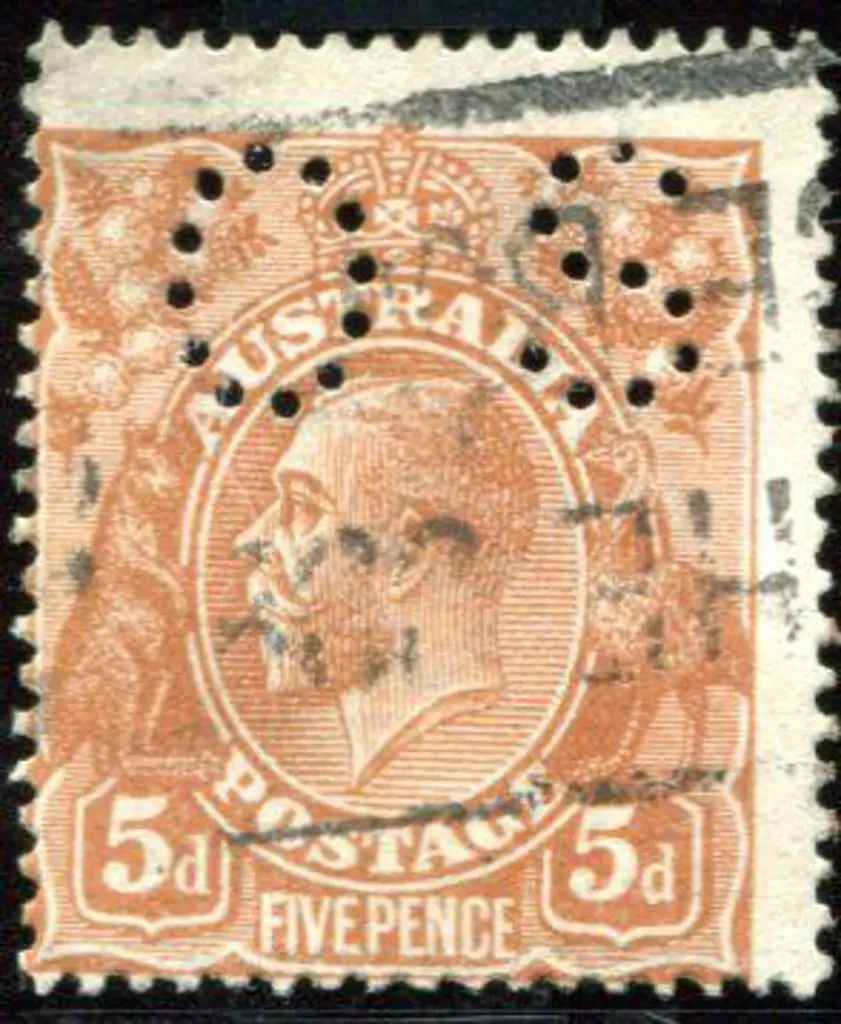 1914-20 Single Watermark 5d pale chestnut, comb ... Image 1++