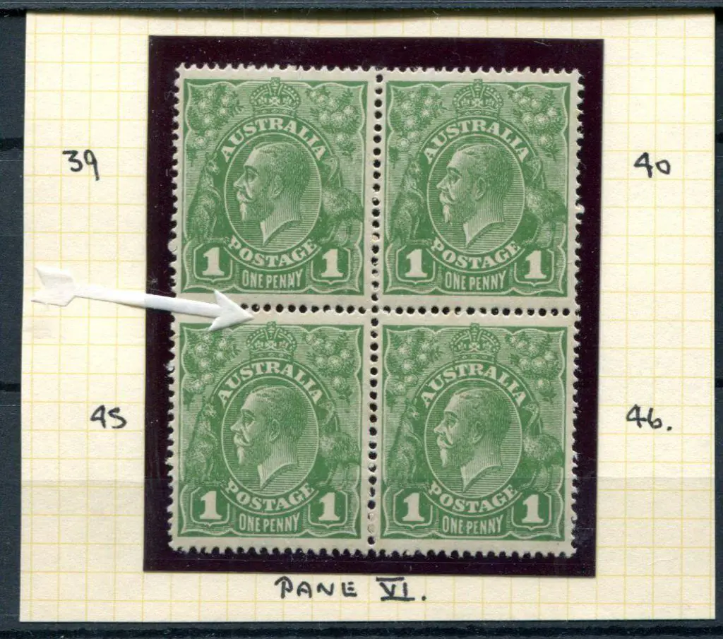 1918-20 Large Multiple Watermark 1d green ... Image 1++