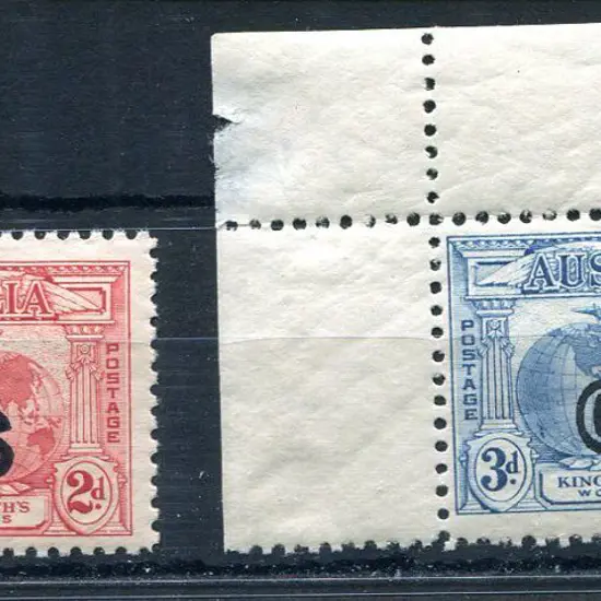 1931 2d & 3d Kingsford Smith ovptd "OS". 3d with ...
