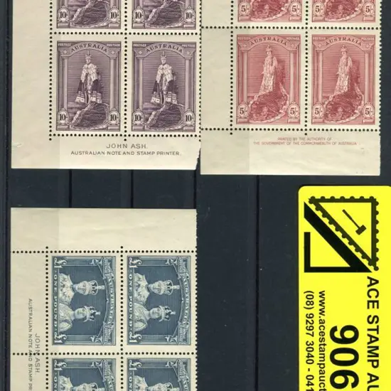 1937/48 Robes set of 3 on thick paper in Ash ...