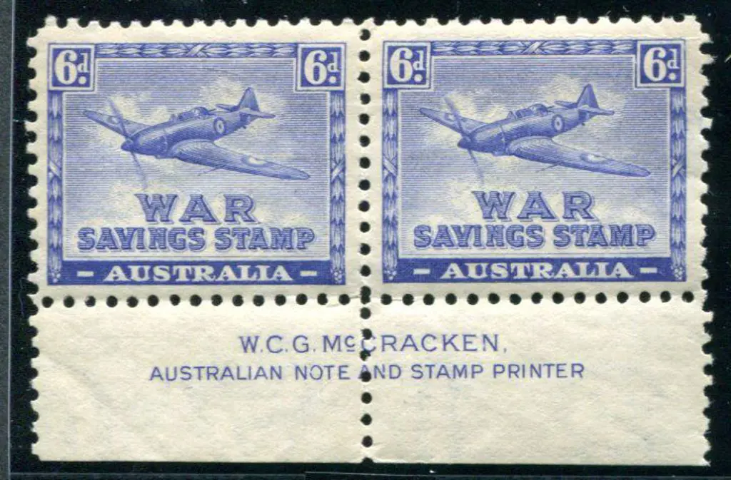 1940 6d Spitfire War Savings Stamp in WCG ... Image 1++