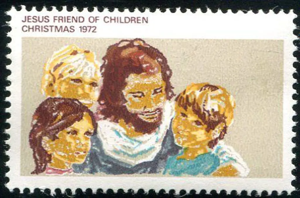 1972 7c Christmas with "brown-red (Australia 7c) ... Image 1++