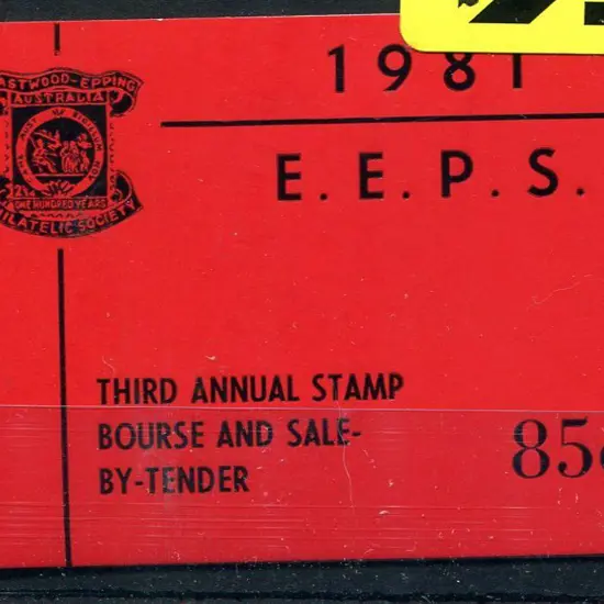 1981 85c Eastwood Epping Third Annual Bourse ...