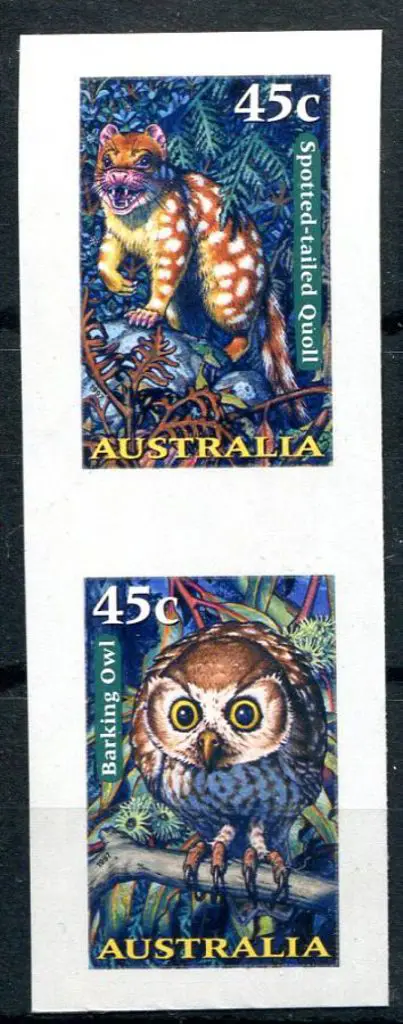 1997 Creatures of the Night S/A imperforate pair ... Image 1++
