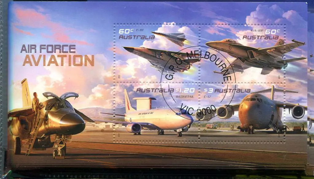 2011 Air Force Aviation M/S's x 100 Melbourne CTO ... Image 1++