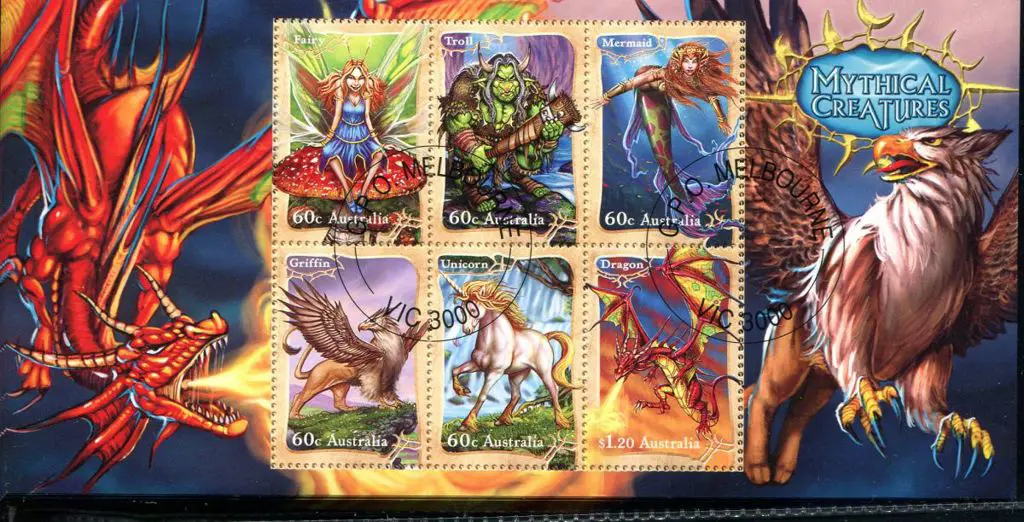 2011 Mythical Creatures M/S's x 100 Melbourne CTO ... Image 1++