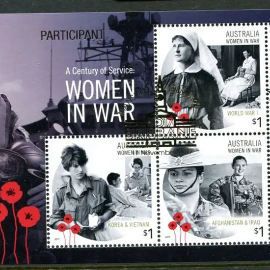 2017 Women in War M/S overprinted "PARTICIPANT ...