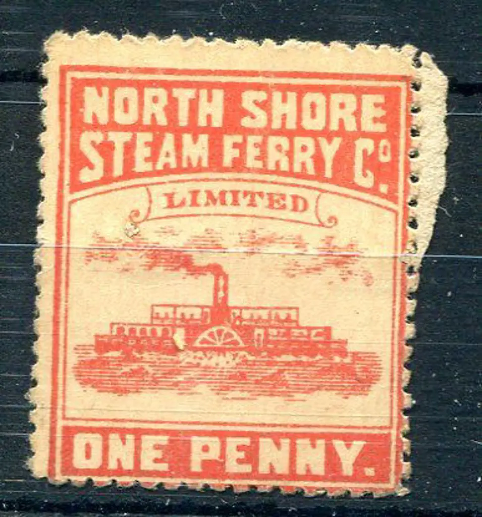 1878/99 1d "North Shore Steam Ferry Co. Limited" ... Image 1++