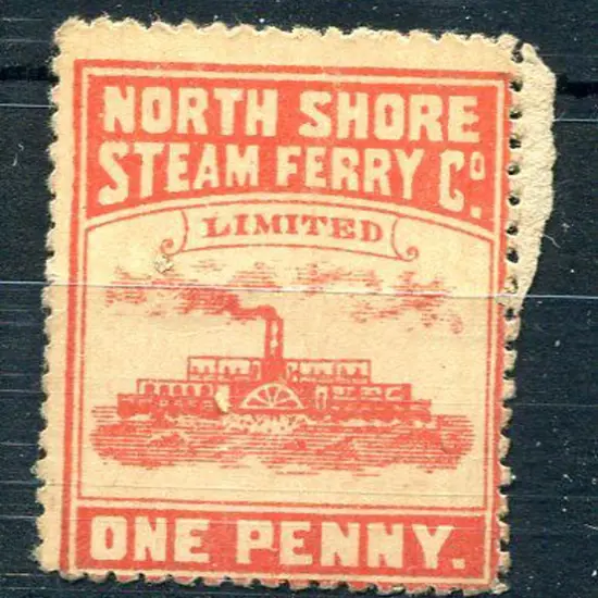 1878/99 1d "North Shore Steam Ferry Co. Limited" ...