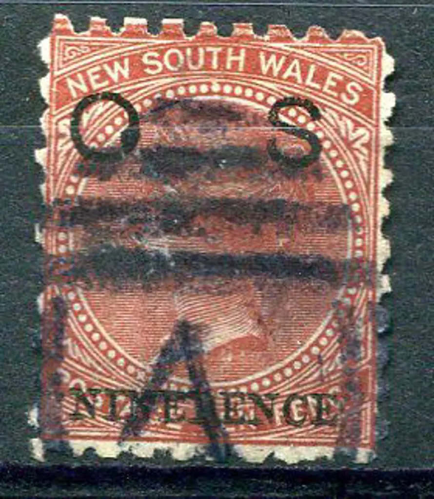 1879/85 9d on 10d "OS" official ovpt. Couple of ... Image 1++