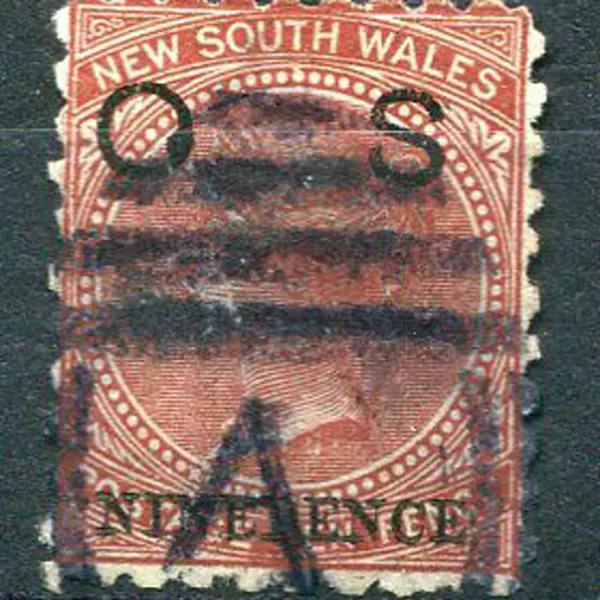 1879/85 9d on 10d "OS" official ovpt. Couple of ...