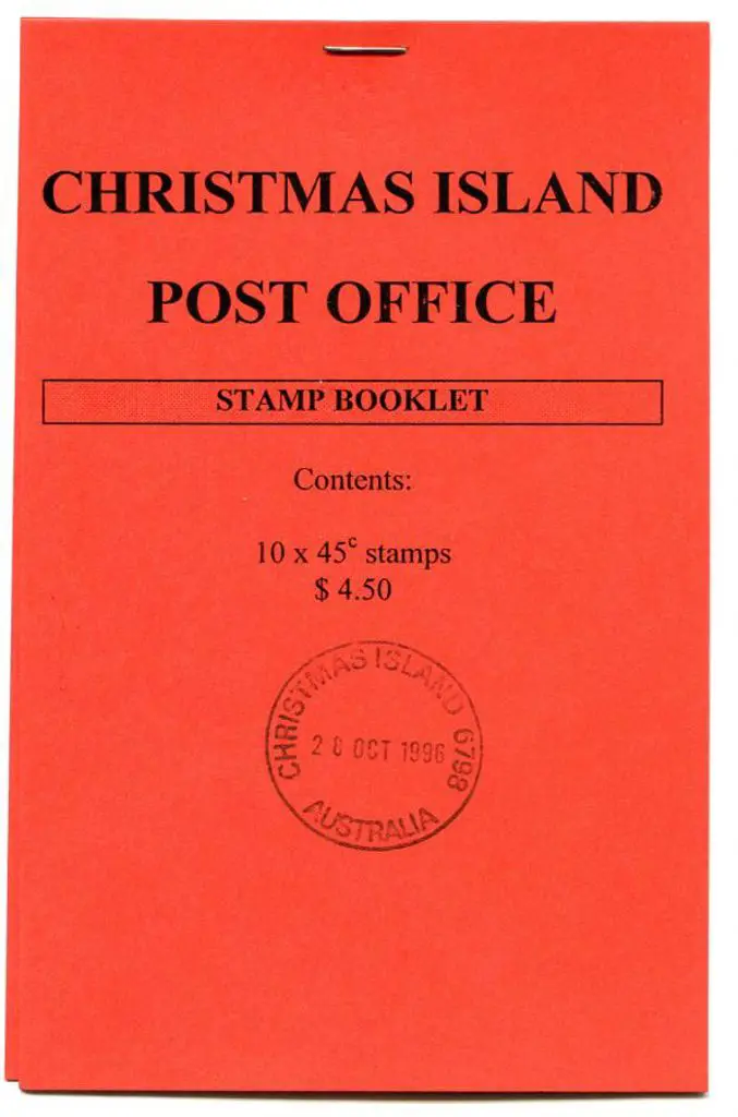 1996 $4.50 Stamp Booklet with block of 10 x 45c ... Image 1++