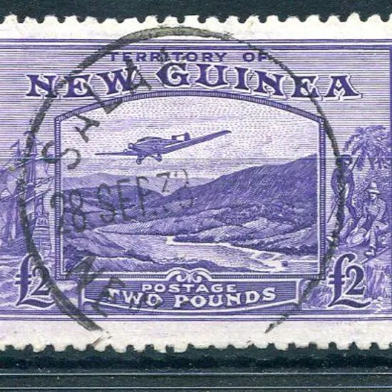 1935 £2 violet Airmail fine used with light ...
