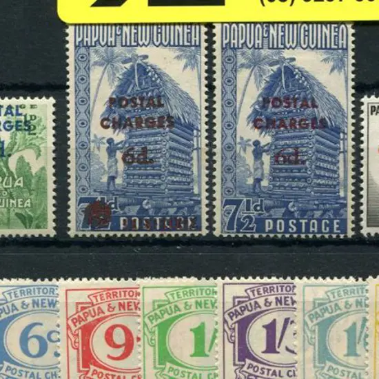 1960 Postal Charges set with 6d on 7½d blue well ...