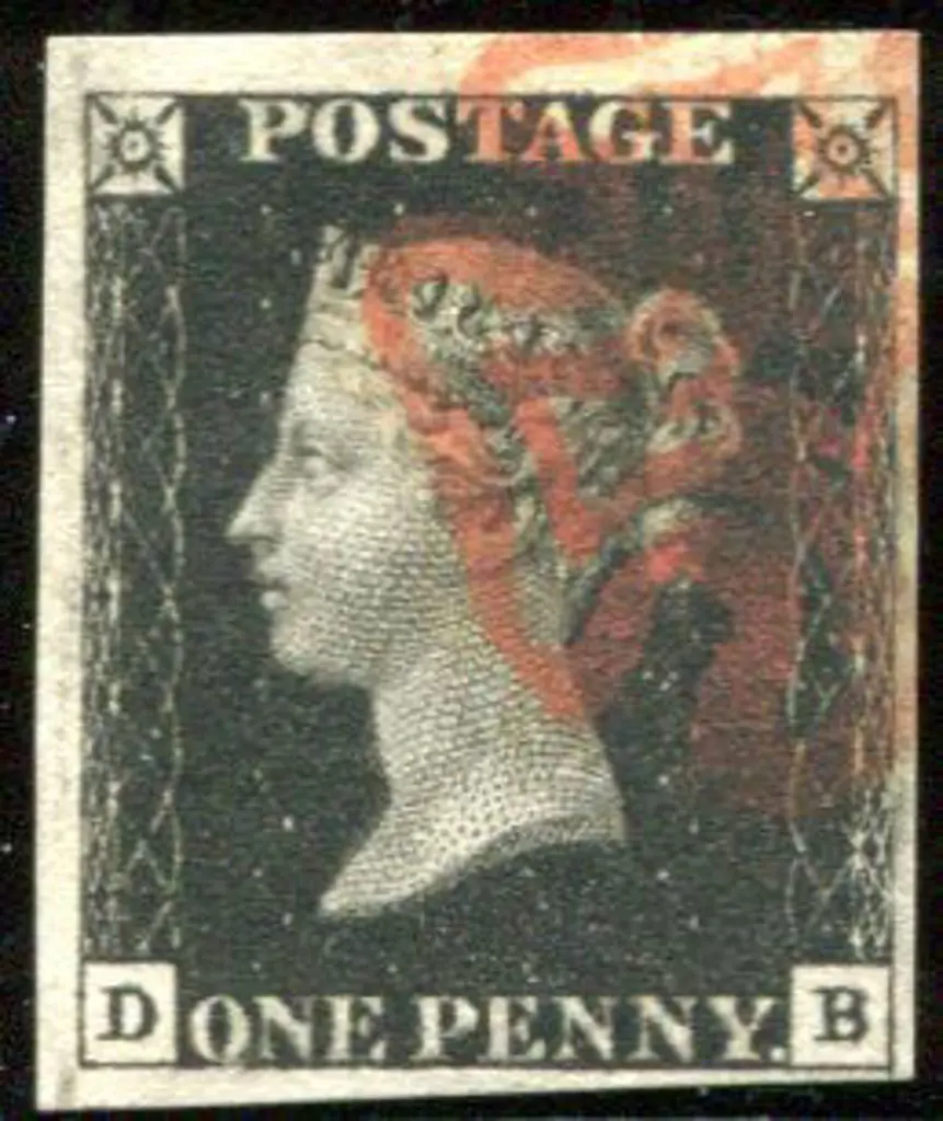 1840 1d intense black, plate 8 with neat corner ... Image 1++