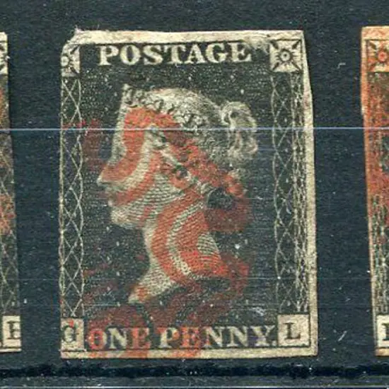 1840 1d blacks x 3 all with good to close to ...