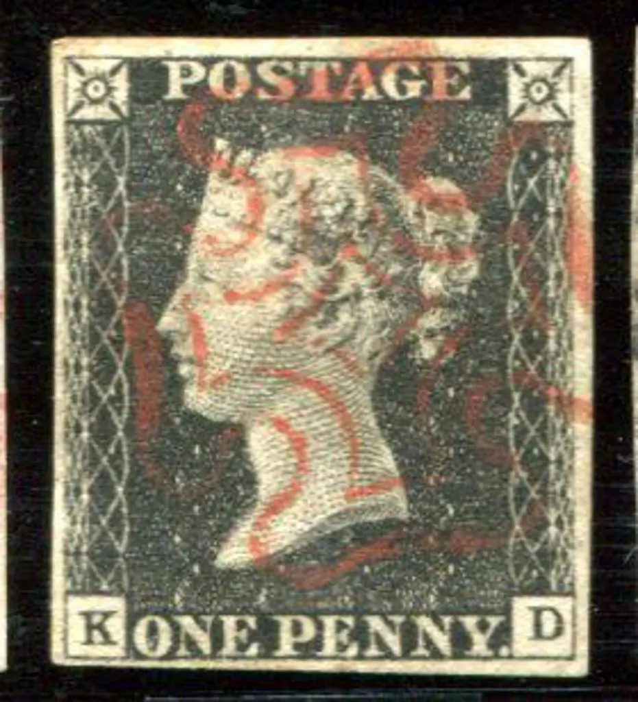 1840 1d grey black, plate 2 just into the "worn ... Image 1++