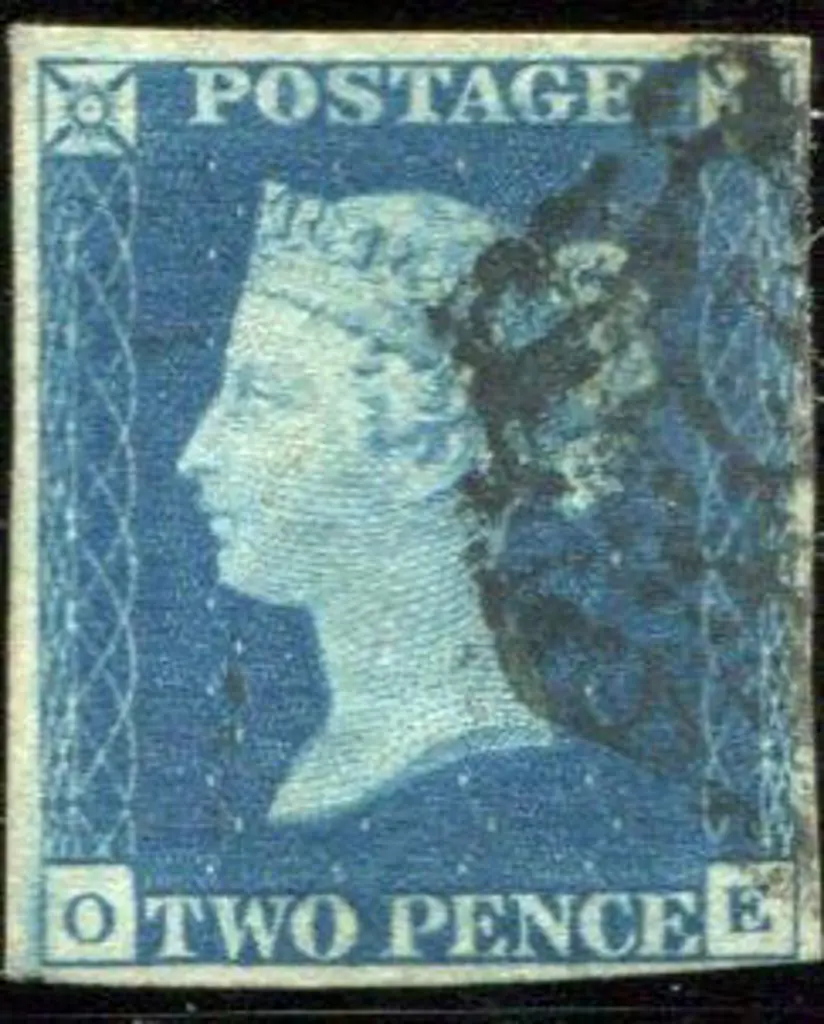 1840 2d blue good to fine used with part numeral ... Image 1++