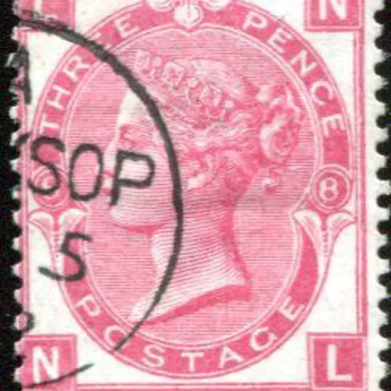 1867 3d rose, plate 8 fine used with crisp neat ...