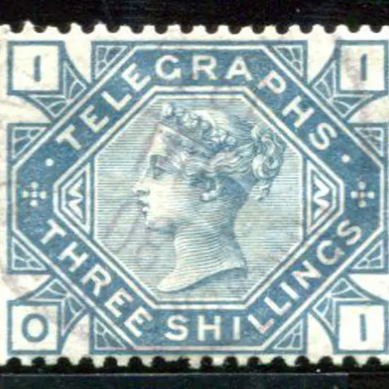 1876 Telegraphs group of 10 incl 1d, 3d (plates 2 ...