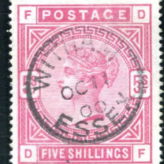1883 5/- rose on white paper. Superb used with ...