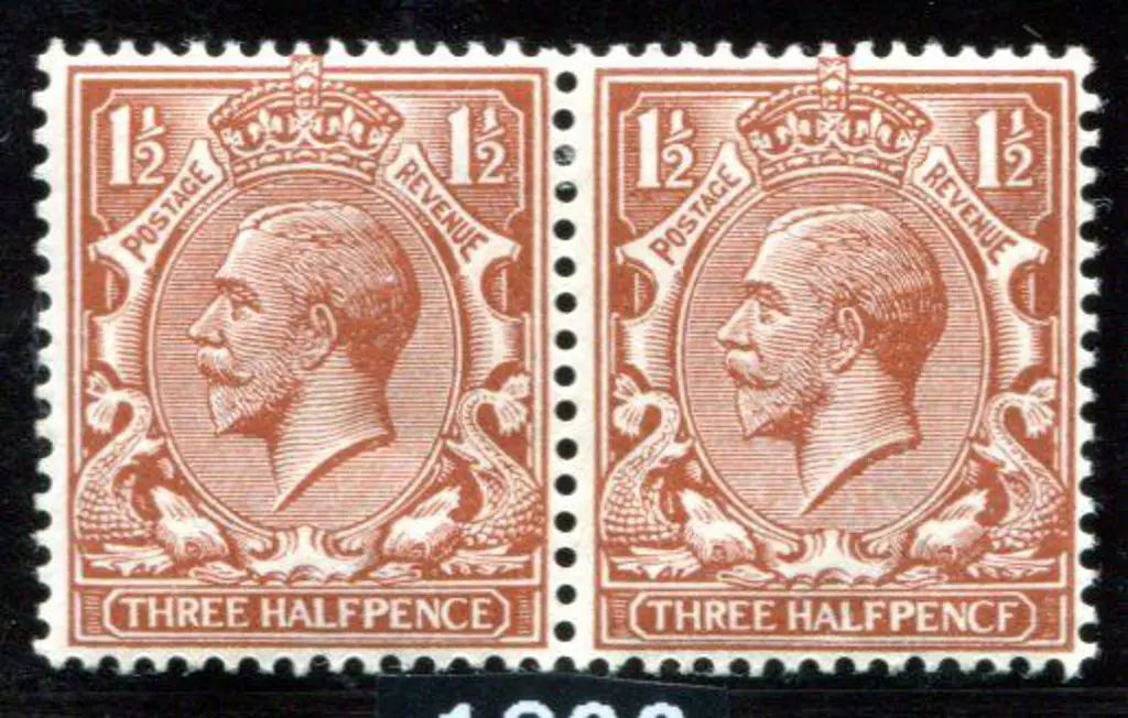 1912/14 1½d red-brown pair with right unit showing ... Image 1++