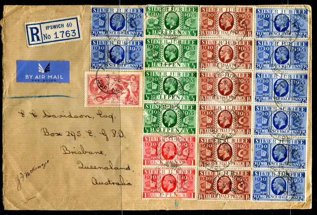 1935 (5th June) Large cover bearing Silver Jubilee ... Image 1++