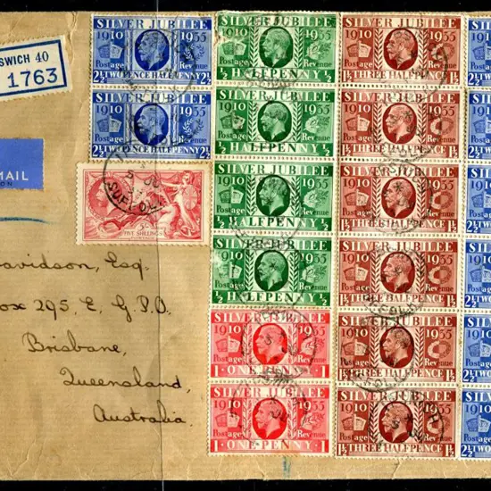 1935 (5th June) Large cover bearing Silver Jubilee ...