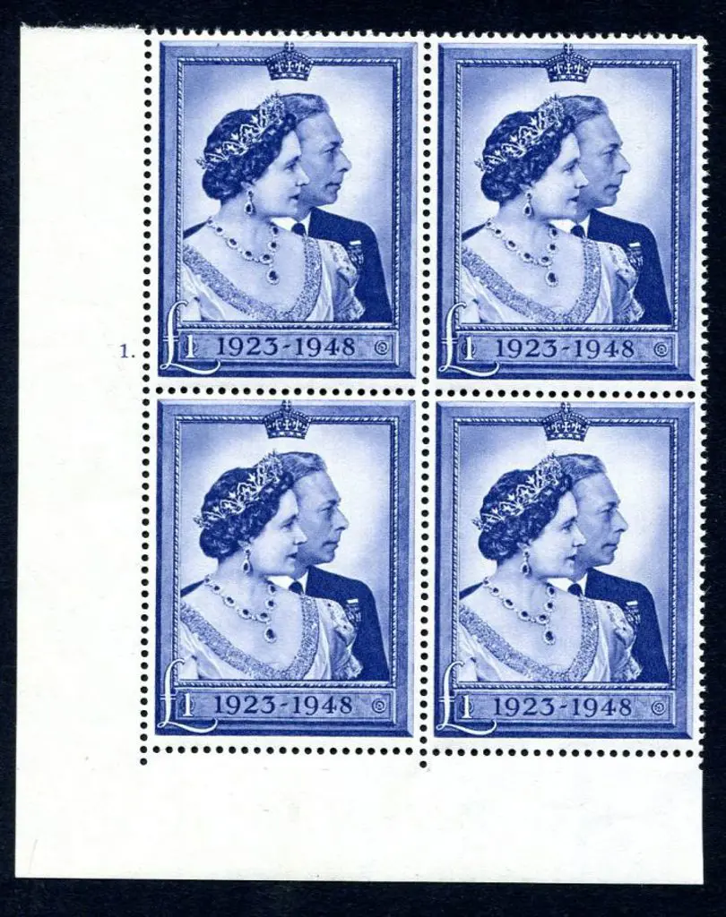 1948 £1 Royal Silver Wedding bottom left marginal ... Image 1++