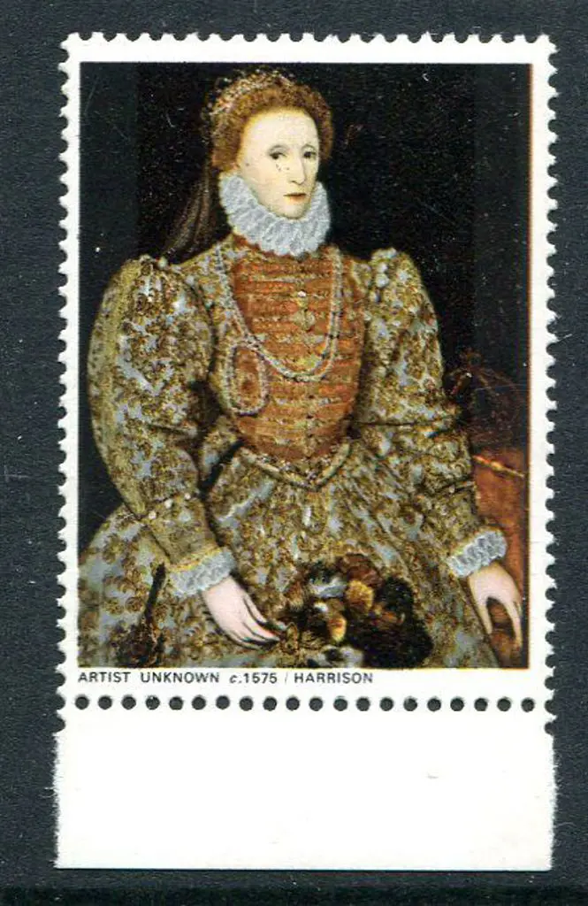 1968 4d British Paintings with "gold (value & ... Image 1++