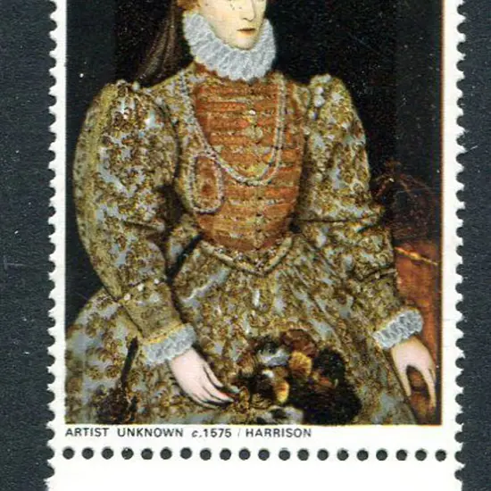 1968 4d British Paintings with "gold (value & ...