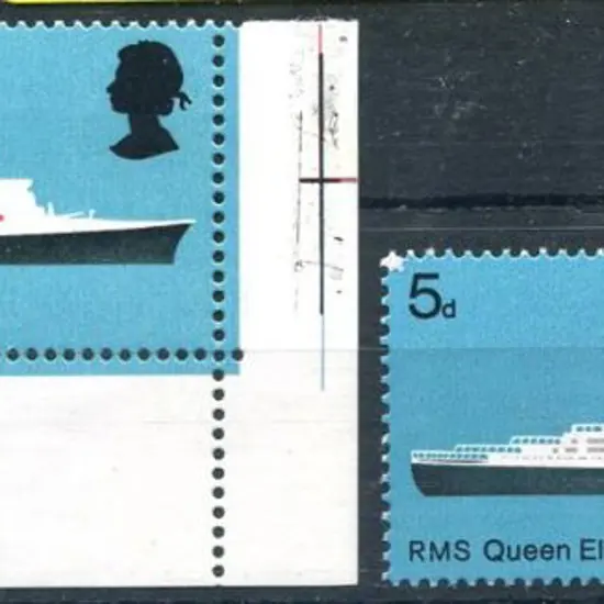 1969 5d RMS Queen Elizabeth 2 from the ships set ...