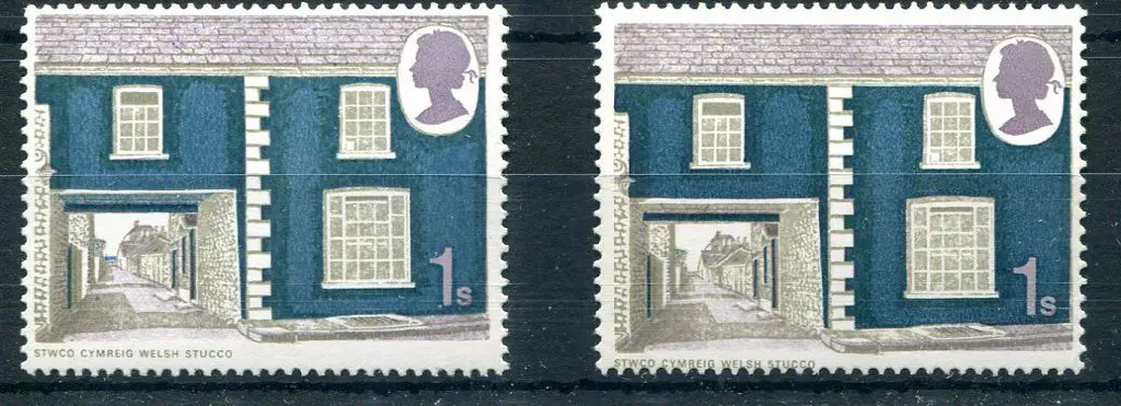 1970 1/- Rural Architecture with "new blue ... Image 1++