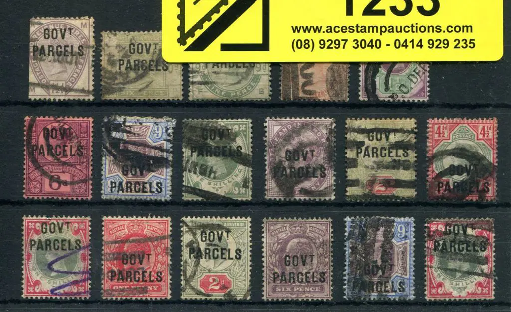 Govt Parcels ovpts with QV & KEVII complete used ... Image 1++