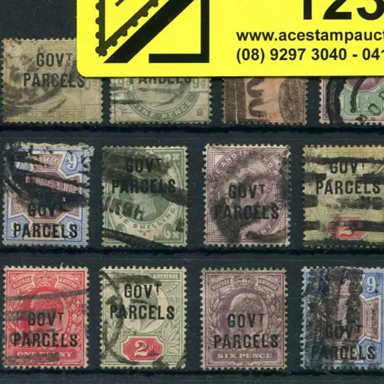 Govt Parcels ovpts with QV & KEVII complete used ...