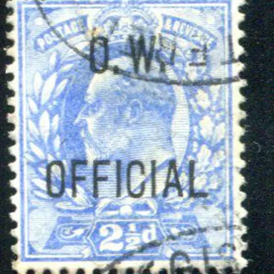 O.W. Official ovpts on 1902/03 KEVII ½d, 1d, 2d & ...